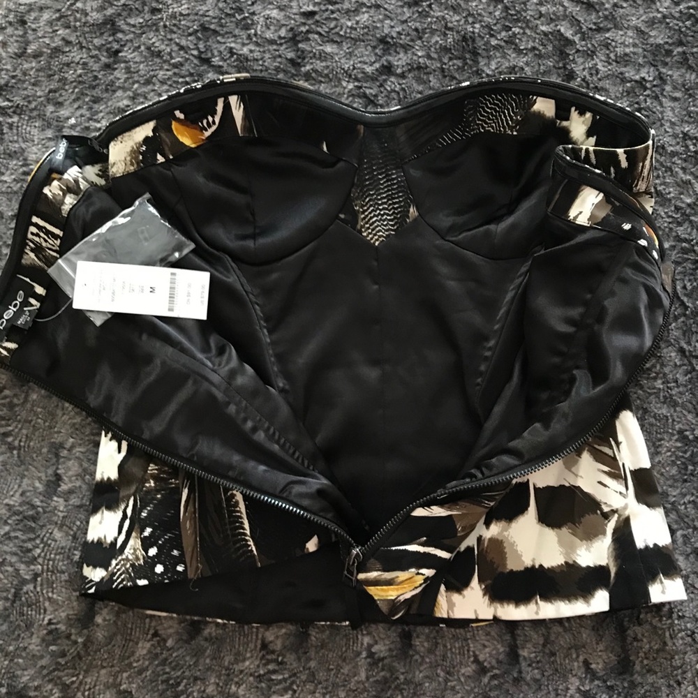 Bebe Patchwork Bustier - Picture 3 of 6